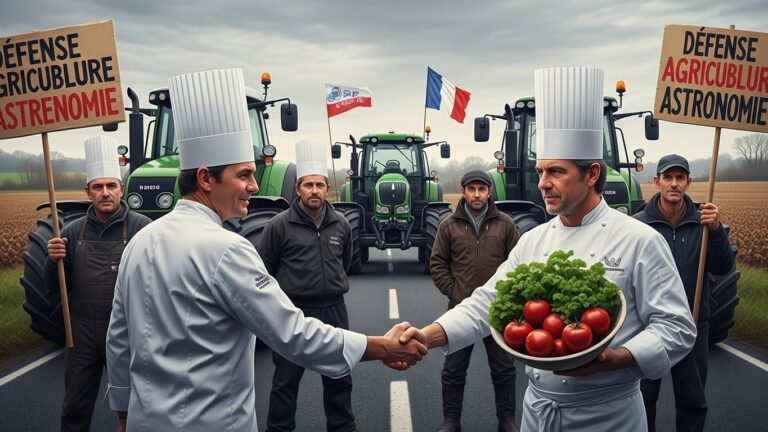 Chefs Étoilés Soutiennent Agriculteurs en Colère