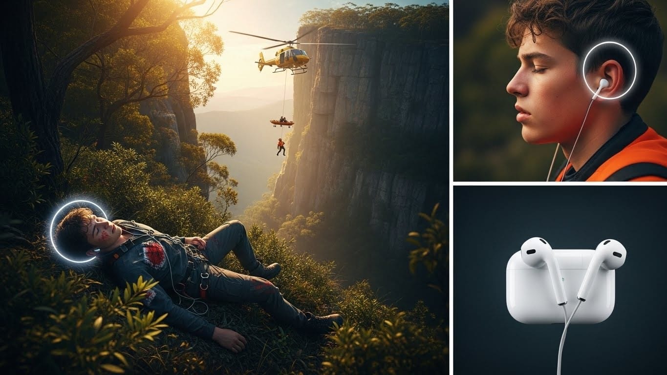 Un ado australien tombe de 50 mètres d’une falaise et survit grâce à ses AirPods qui lui permettent d’appeler à l’aide sans téléphone. Une histoire vraie qui donne des frissons !