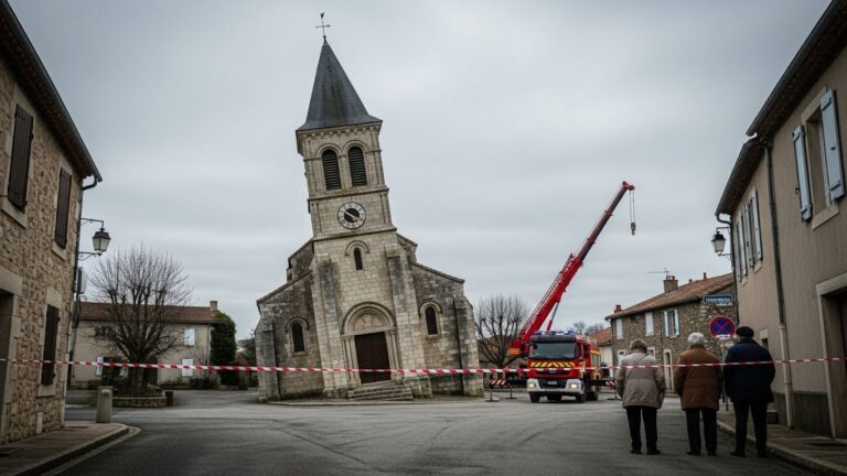 Clocher en Péril à Saint-Hilaire-de-Chaléons : 50 Maisons Évacuées