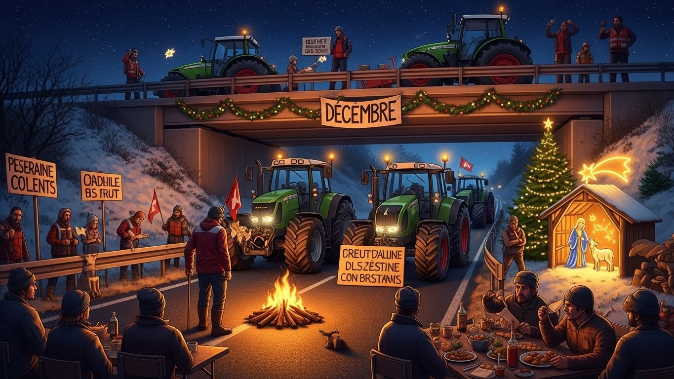 Découvrez pourquoi les agriculteurs maintiennent une quinzaine de barrages dans le Sud-Ouest même pendant Noël. Une mobilisation tenace contre la gestion de la maladie bovine qui ne faiblit pas.