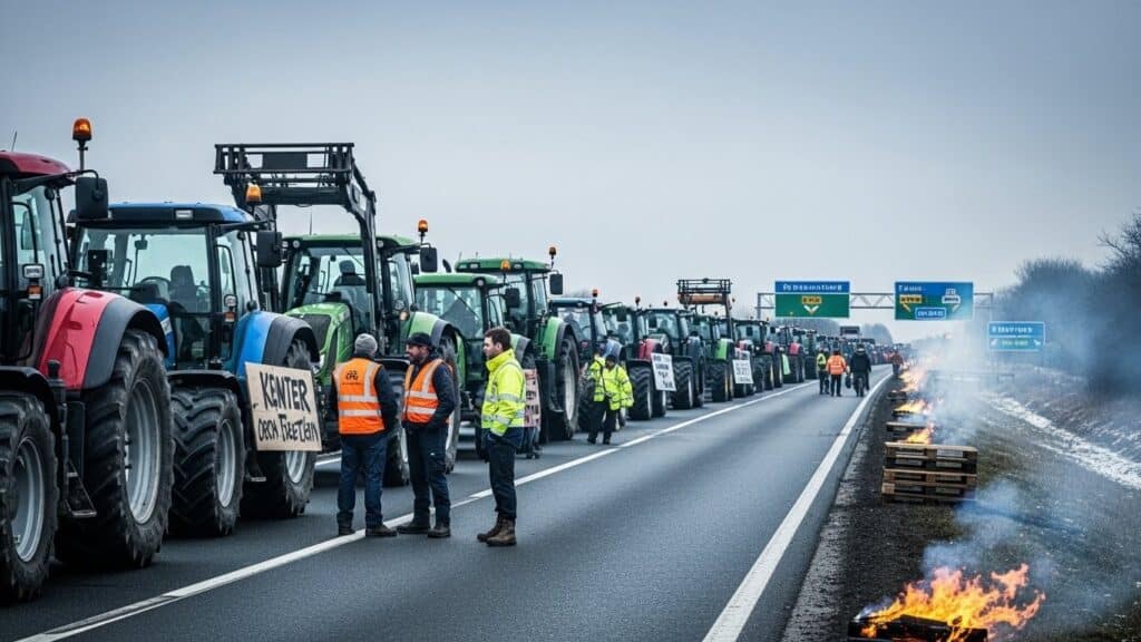 Colère Agriculteurs : Blocages Autoroutes et Trains 17 Décembre