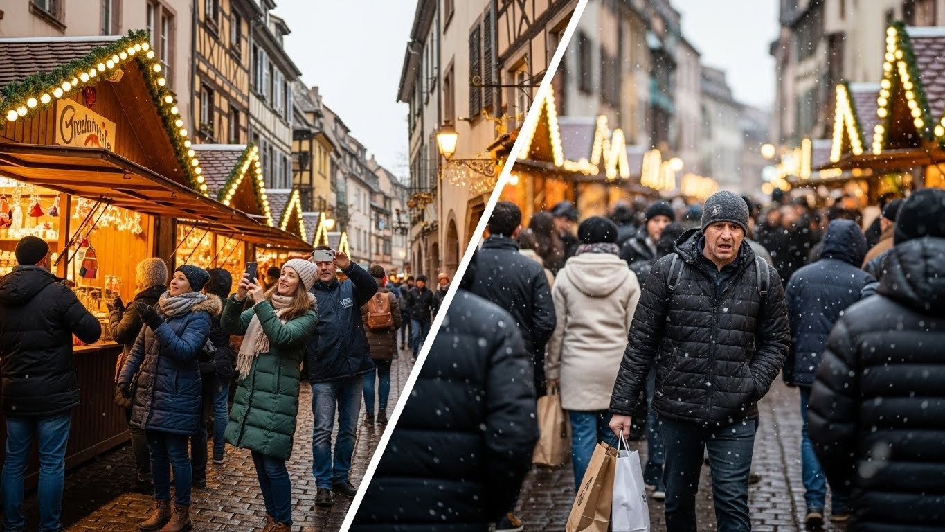 Découvrez pourquoi les habitants de Colmar en ont assez du marché de Noël. Afflux massif de touristes, rues bondées, problèmes de circulation et de logement : un collectif citoyen demande plus de considération. Un phénomène de surtourisme qui interroge.