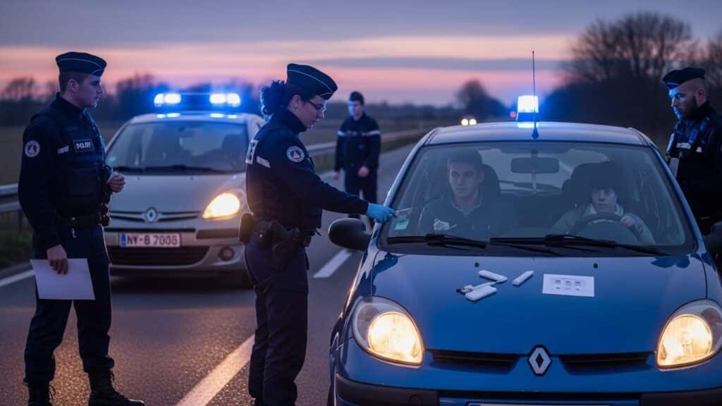 Conducteur Positif à Quatre Drogues en Isère