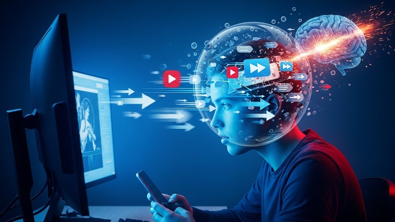 Découvrez comment scroll infini, vidéos accélérées et audios rapides impactent votre attention. Une crise réelle ou surévaluée ? Explorez les effets sur le cerveau et des solutions concrètes.