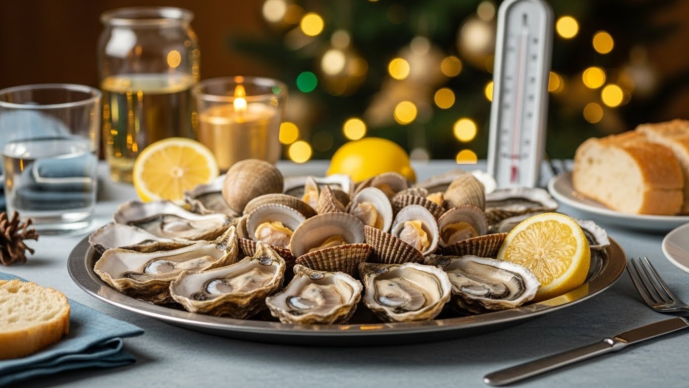 Découvrez comment conserver correctement huîtres, palourdes et coques pour un Noël sans intoxication. Conseils pratiques pour choisir, stocker et vérifier la fraîcheur des coquillages.