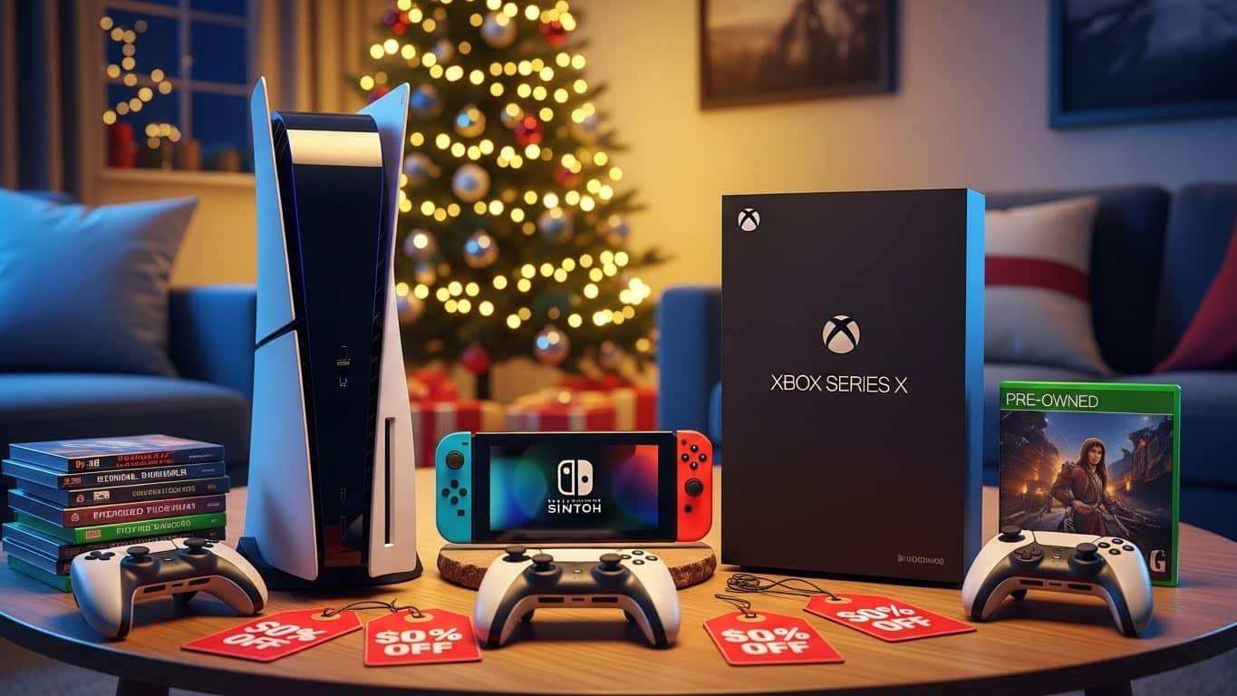 Découvrez pourquoi c'est le moment idéal pour acheter une PS5, Switch ou Xbox d'occasion à prix historiquement bas. Économies, garantie et boom des ventes : tout ce qu'il faut savoir avant Noël.