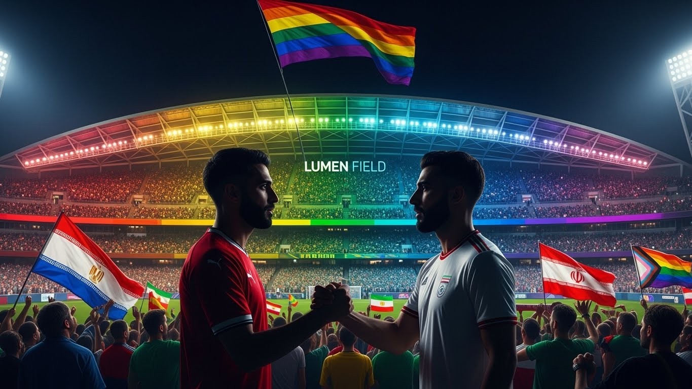 Le 26 juin 2026 à Seattle, le « Pride Match » de la Coupe du Monde opposera l’Égypte à l’Iran, deux pays où l’homosexualité est criminalisée. Le hasard du calendrier fait grincer des dents.