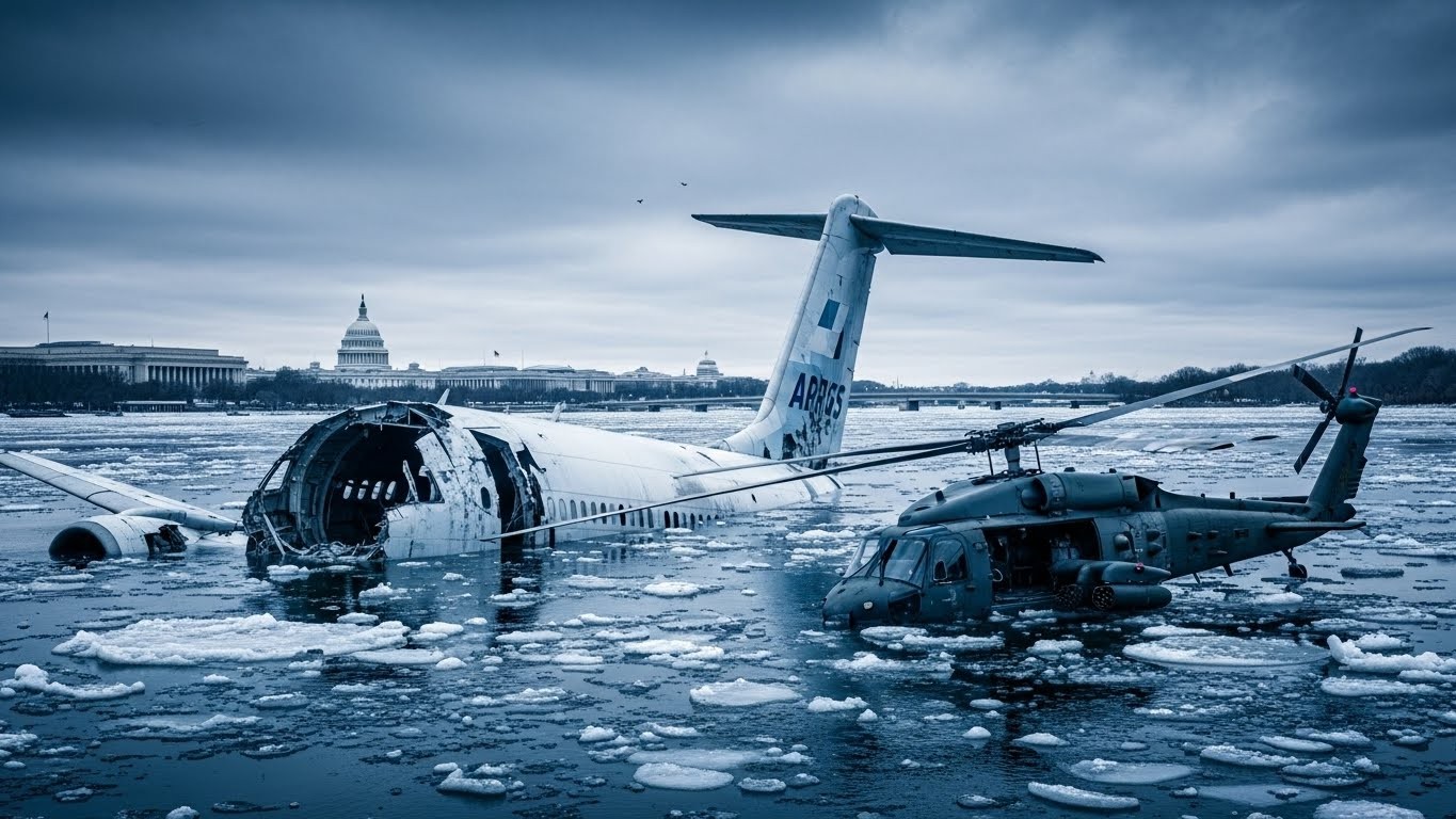 Découvrez les aveux choc du gouvernement américain sur le crash aérien de janvier 2025 à Washington, qui a coûté 67 vies. Un document de 209 pages pointe les erreurs fatales des pilotes et contrôleurs.