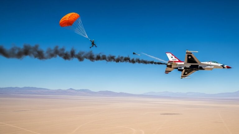 Crash F-16 Thunderbird : Le Pilote S’éjecte Juste à Temps