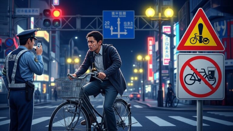 Cyclistes Ivres au Japon : Permis Suspendus