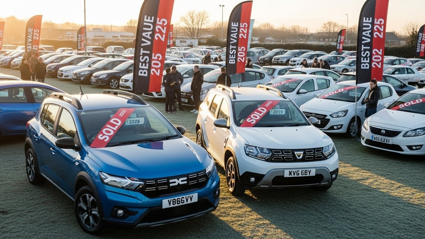 Dacia Sandero et Duster dominent le marché de l’occasion avec une décote ridicule (14-20 % en 5 ans). Découvrez pourquoi ces voitures low-cost sont devenues les reines de la revente en France.
