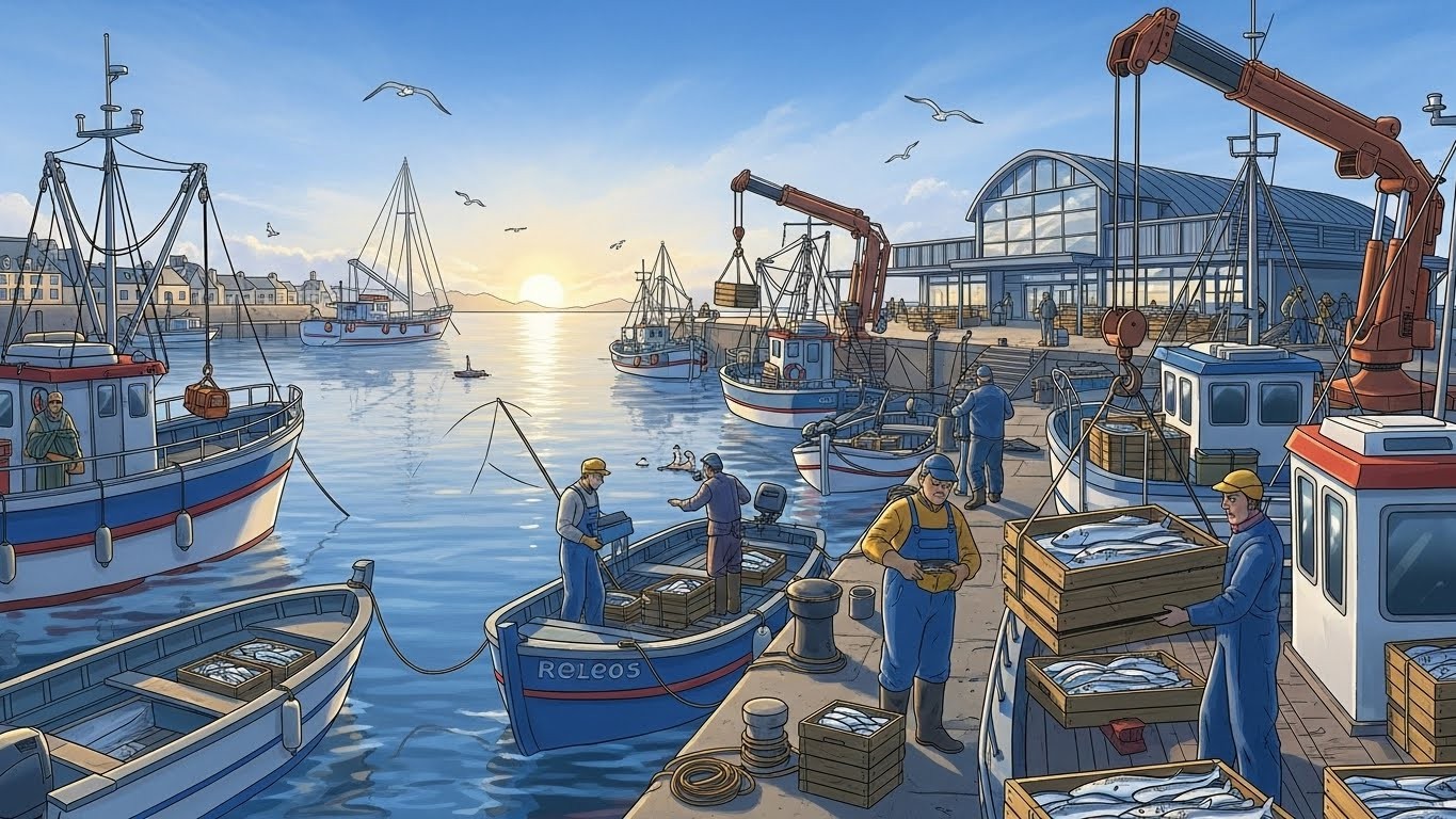 Plongez dans l'univers fascinant de la criée de la Cotinière sur l'île d'Oléron, premier port de pêche de Charente-Maritime. Visites guidées même en fêtes pour une expérience unique !