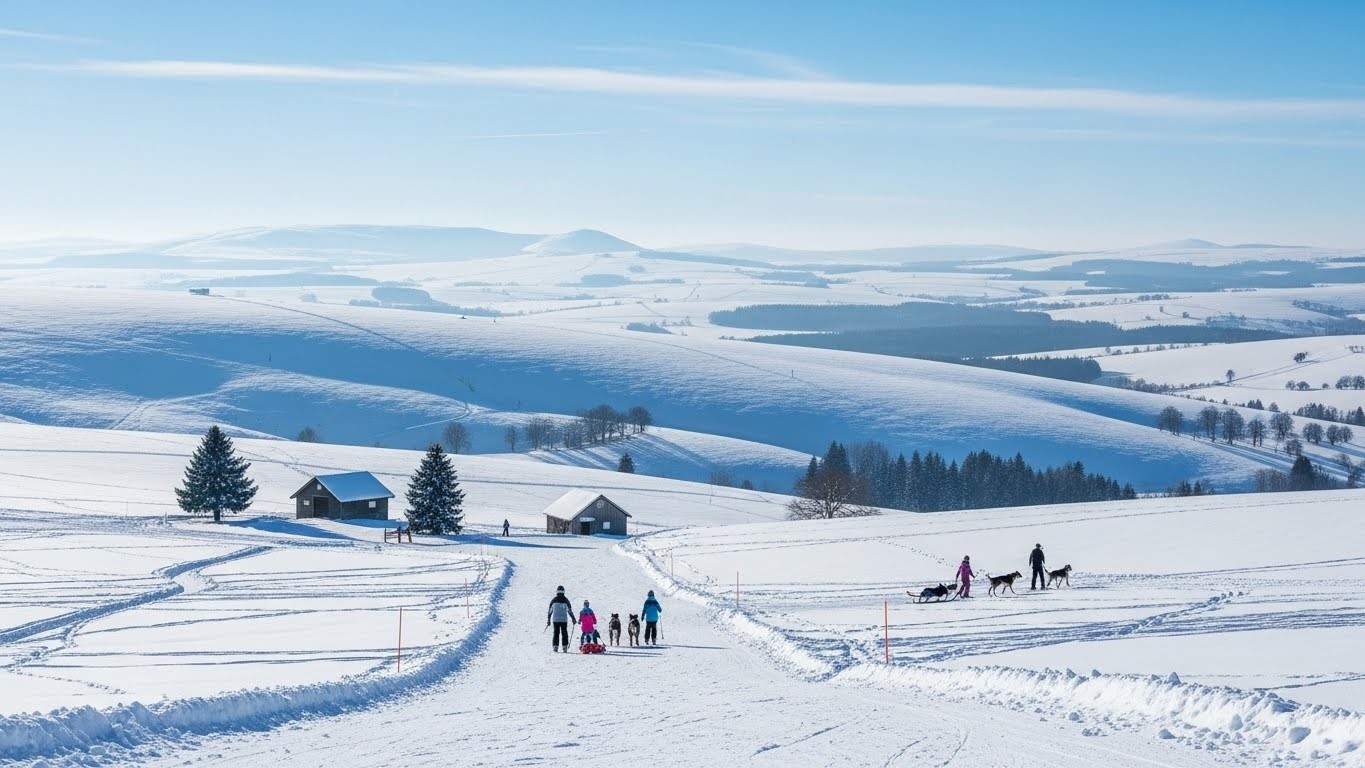 Découvrez le Livradois-Forez dans le Puy-de-Dôme : une destination montagne hiver authentique, abordable et résiliente face au climat. Ski à petit prix, activités nature variées... Une alternative idéale aux grandes stations !