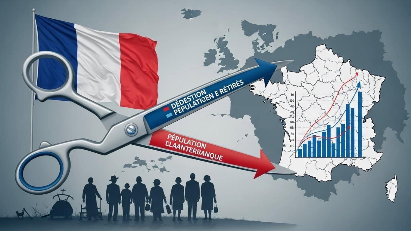 La France connaît plus de décès que de naissances. Découvrez comment ce vieillissement démographique crée un effet ciseau dangereux pour la Sécurité sociale et les finances publiques.