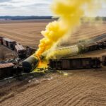 Déraillement Train Fret Kentucky : Fuite Soufre Fondu