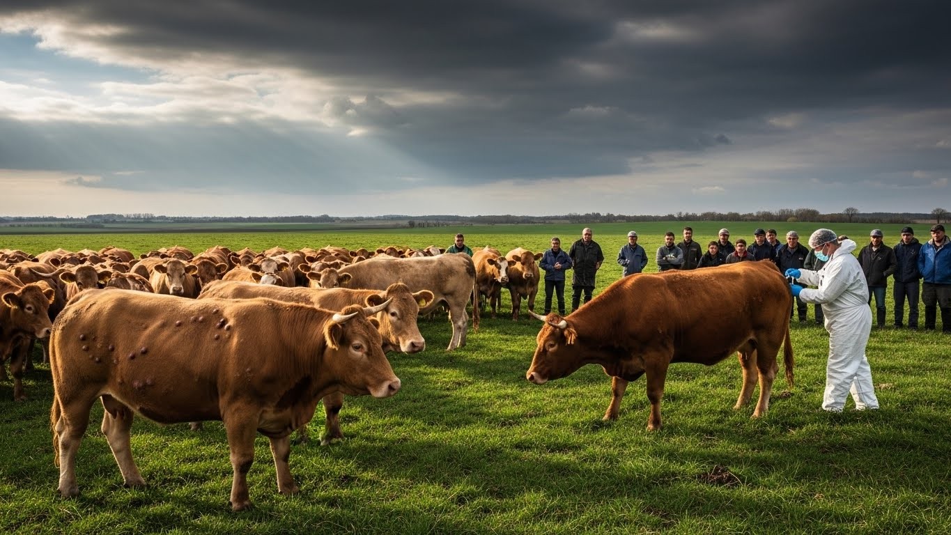 Crise de la dermatose nodulaire contagieuse en France : la ministre de l'Agriculture lance une vaccination d'urgence pour près d'un million de bovins et appelle au calme face à la colère des éleveurs. Quelles perspectives pour l'épidémie ?