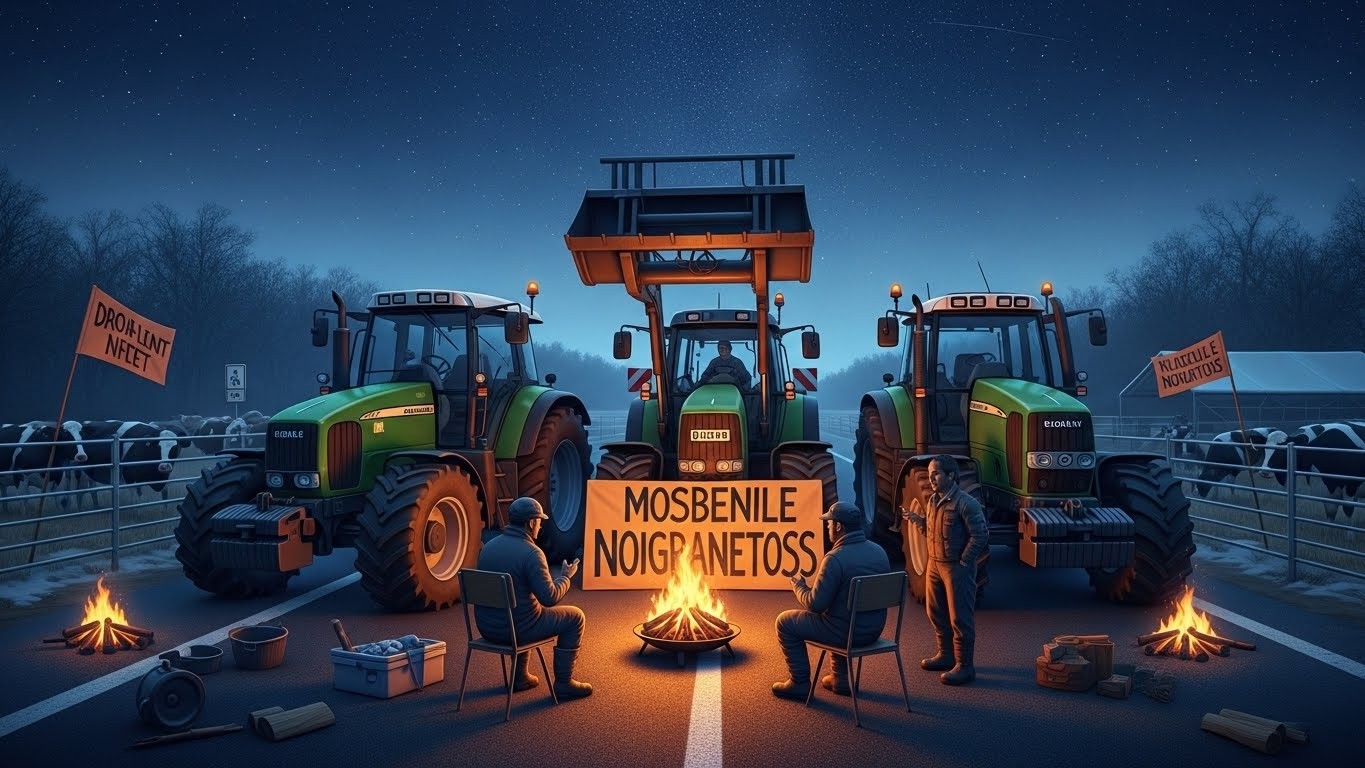 La dermatose nodulaire contagieuse provoque une mobilisation persistante des agriculteurs dans le Sud-Ouest. Barrages routiers, opposition aux abattages massifs : découvrez l'évolution de cette crise agricole qui refuse de s'éteindre avant Noël.