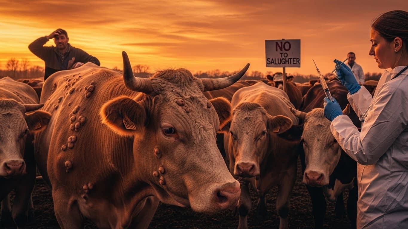 La dermatose nodulaire contagieuse frappe les élevages français. Abattage ou vaccination ? Le ministre pousse pour le vaccin alors que les agriculteurs s’opposent à la stratégie actuelle. Décryptage complet.