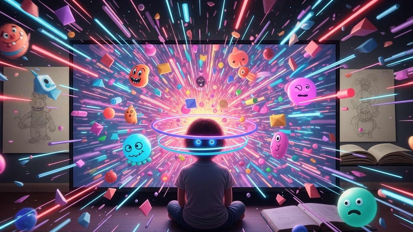 Les dessins animés modernes, avec leur rythme effréné et couleurs vives, sont-ils trop nerveux pour les petits ? Découvrez l'impact sur la concentration des enfants et les avis d'experts.