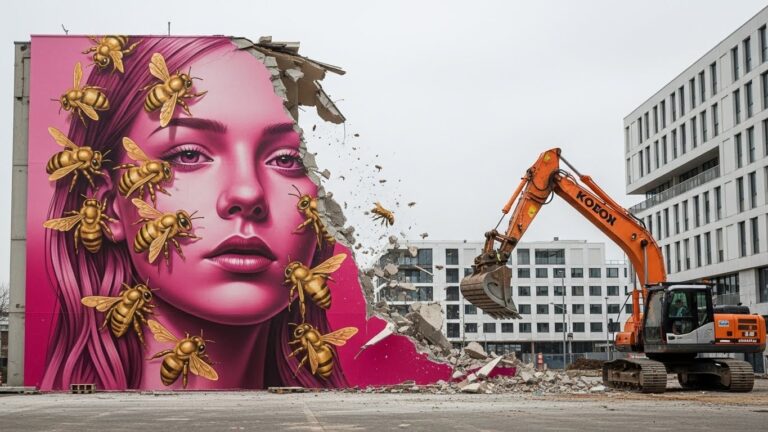 Disparition Queen Bee Cergy : Fresque Iconique Détruite