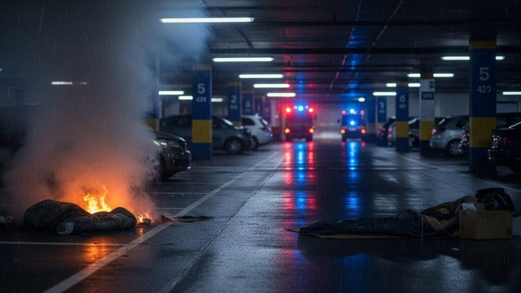 Drame à Paris : Un Sans-Abri Meurt dans Incendie de Parking