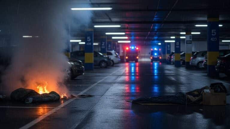 Drame à Paris : Un Sans-Abri Meurt dans Incendie de Parking