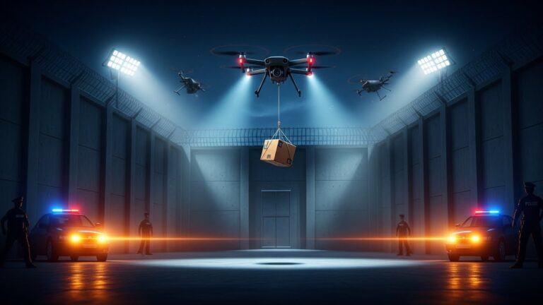 Drones Livrant Colis en Prison : Six Interpellés