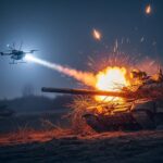 Drones Ukrainiens Détruisent un Char Russe dans l’Axe de Koursk