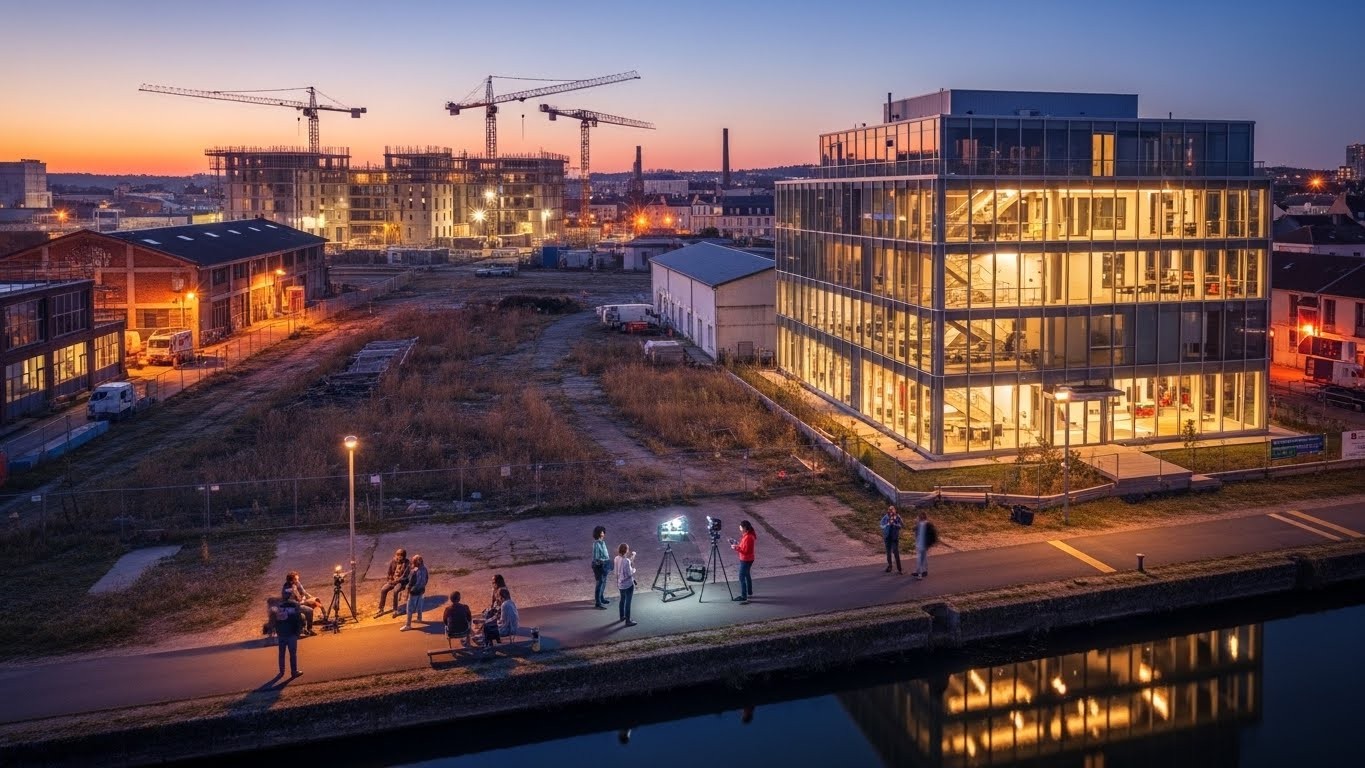 Découvrez comment Reims transforme une ancienne friche industrielle en quartier étudiant dynamique avec une nouvelle école de cinéma. Un projet ambitieux pour booster la filière audiovisuelle et l'attractivité de la ville.