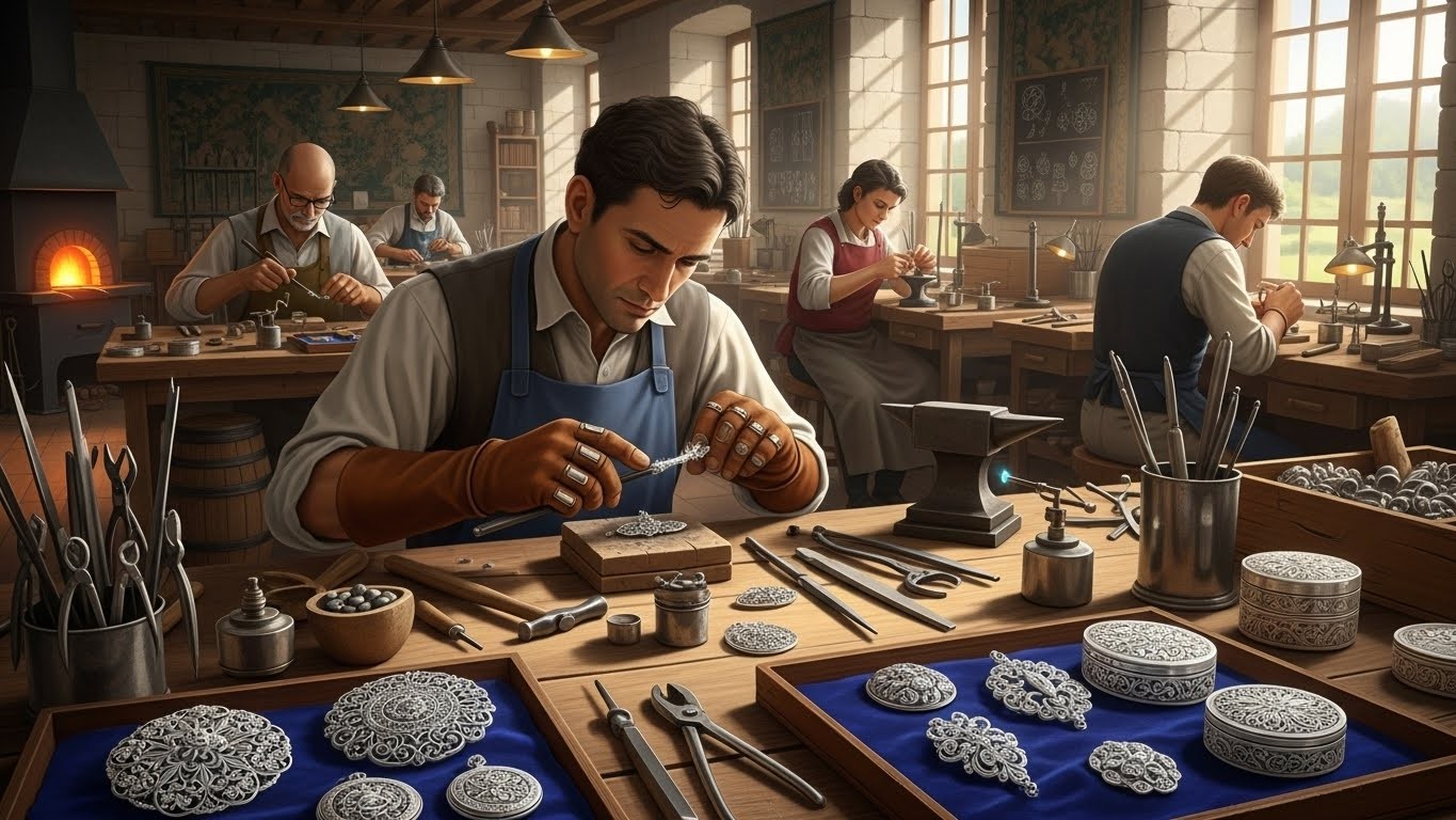 Découvrez la seule école d'orfèvrerie en France, ouverte dans l'Eure. Une formation rare avec débouchés assurés pour les passionnés de métiers d'art et reconversions.