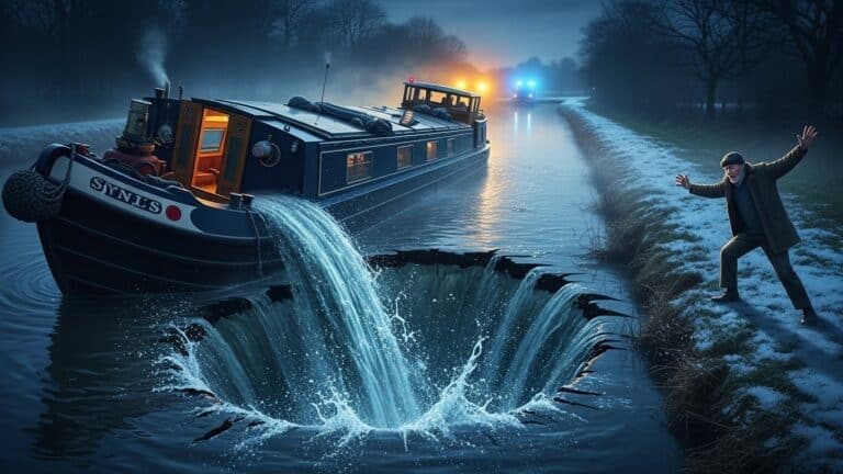 Effondrement Canal Angleterre : Un Britannique Échappe au Gouffre