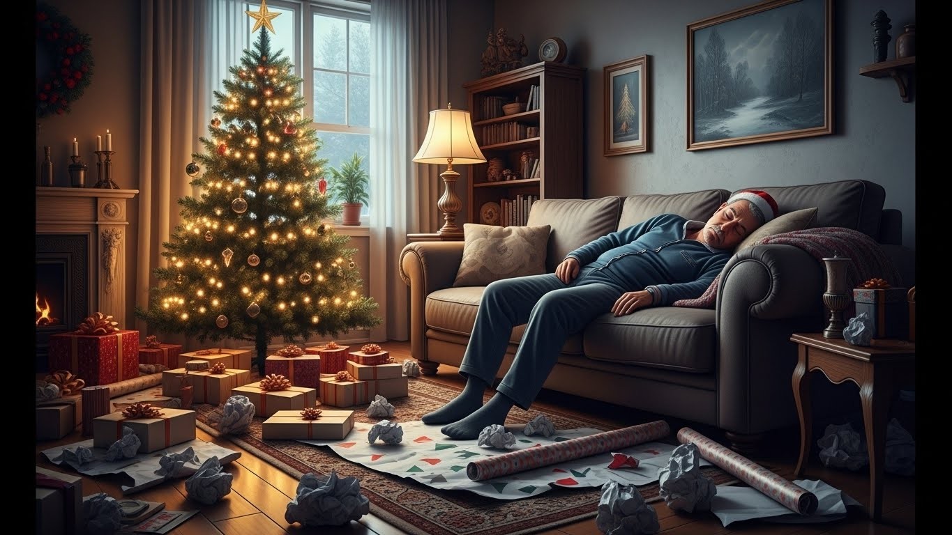 Découvrez l’histoire hallucinante d’un homme qui s’incruste chez un inconnu, déballe tous les cadeaux de Noël et fait comme chez lui. Une intrusion qui dépasse l’entendement !