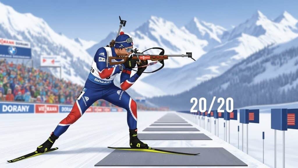 Éric Perrot Vice-Champion Mass Start Grand-Bornand