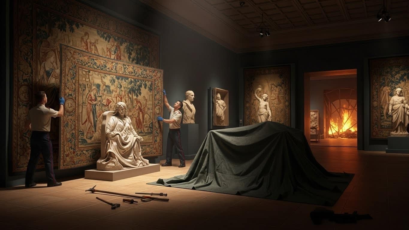 Découvrez comment le musée Saint-Remi de Reims s'entraîne à protéger ses trésors en cas de catastrophe. Un exercice réaliste inspiré par l'histoire et les leçons récentes, entre obus fictif et sauvegarde patrimoniale.