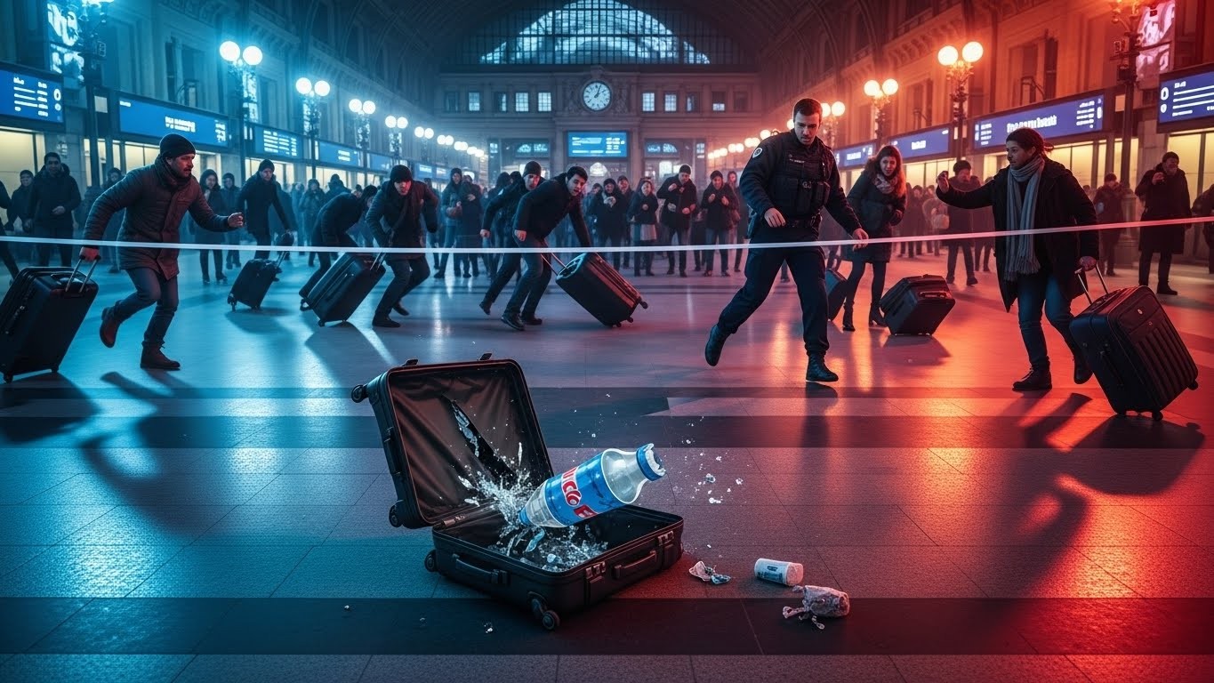 Découvrez comment l'explosion d'une simple machine à soda dans un bagage a provoqué une évacuation partielle et un mouvement de foule à la Gare de Lyon. Un incident insolite sans blessé, mais révélateur de notre époque tendue.