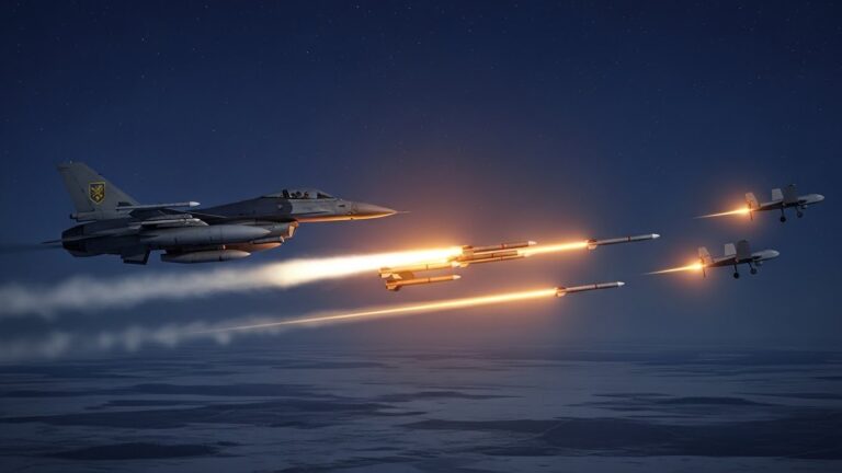 F-16 Ukraine : Roquettes Low-Cost Contre Drones Russes