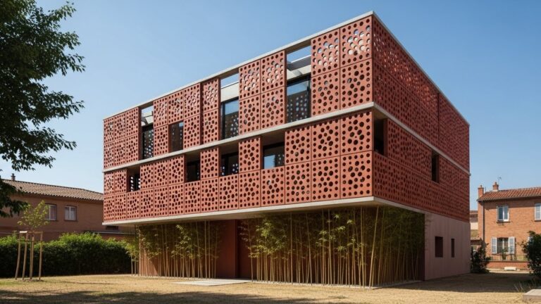 Façade Cobogó à Toulouse : Une Maison Bioclimatique Primée