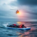 Famille Secourue en Paddle Noël Australie