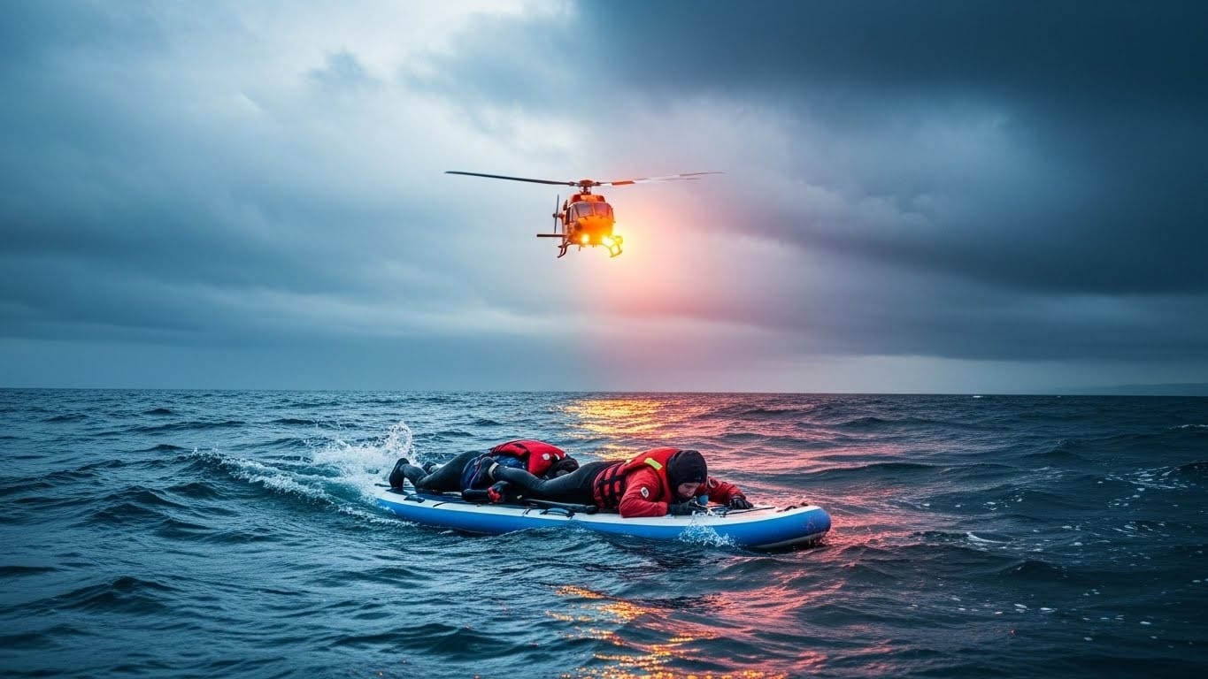 Une famille a frôlé la tragédie le jour de Noël en Australie : emportés par le vent sur plus de 10 km en paddle, sans gilet de sauvetage. Un sauvetage miraculeux qui rappelle les dangers de la mer. Découvrez l'histoire complète.