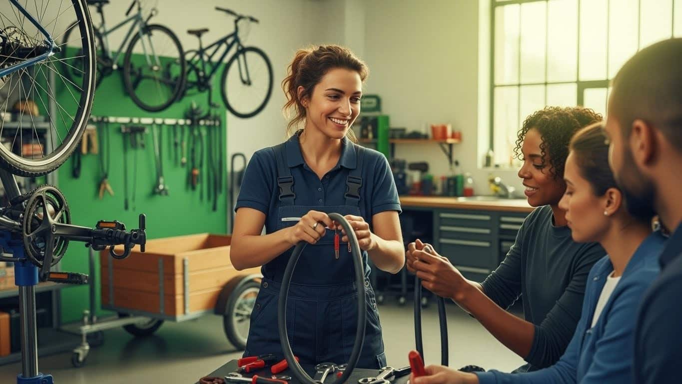 Découvrez comment une femme de 30 ans s'est reconvertie en mécanicienne vélo à La Rochelle, enseigne l'auto-réparation et fait de sa féminité une force dans un milieu masculin. Une histoire inspirante !