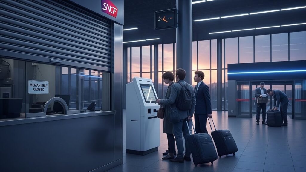 Fermeture Guichet Gare TGV Bezannes : Fin Contact Humain