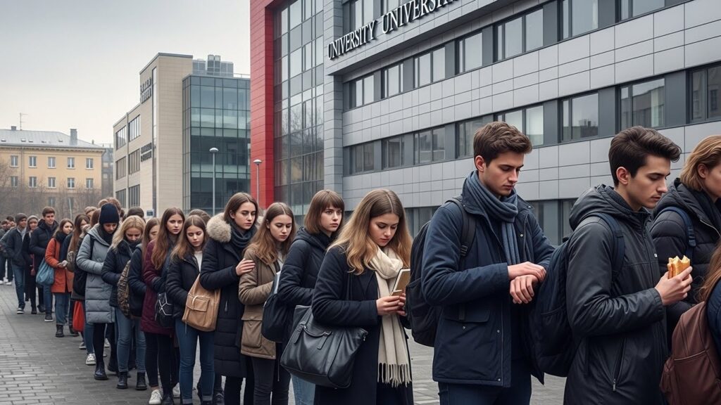 Files d&rsquo;Attente Interminables au RU d&rsquo;Orléans : Les Étudiants en Galère