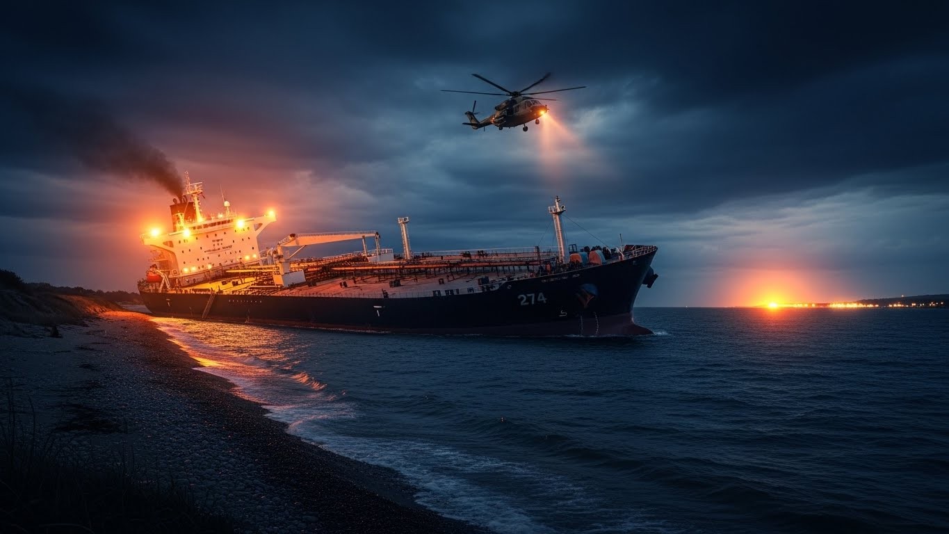 Découvrez comment un gigantesque pétrolier russe de la shadow fleet, touché par des drones ukrainiens, s’est mystérieusement échoué à 1 km des côtes bulgares. Enquête exclusive sur cet incident qui secoue la mer Noire.