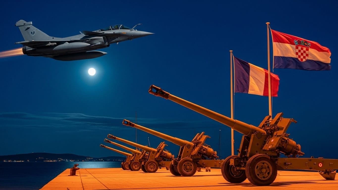 La France livre 18 canons Caesar à la Croatie pour 320 millions d'euros et prépare la modernisation de ses Rafale. Un contrat stratégique qui renforce l'Europe de la défense.