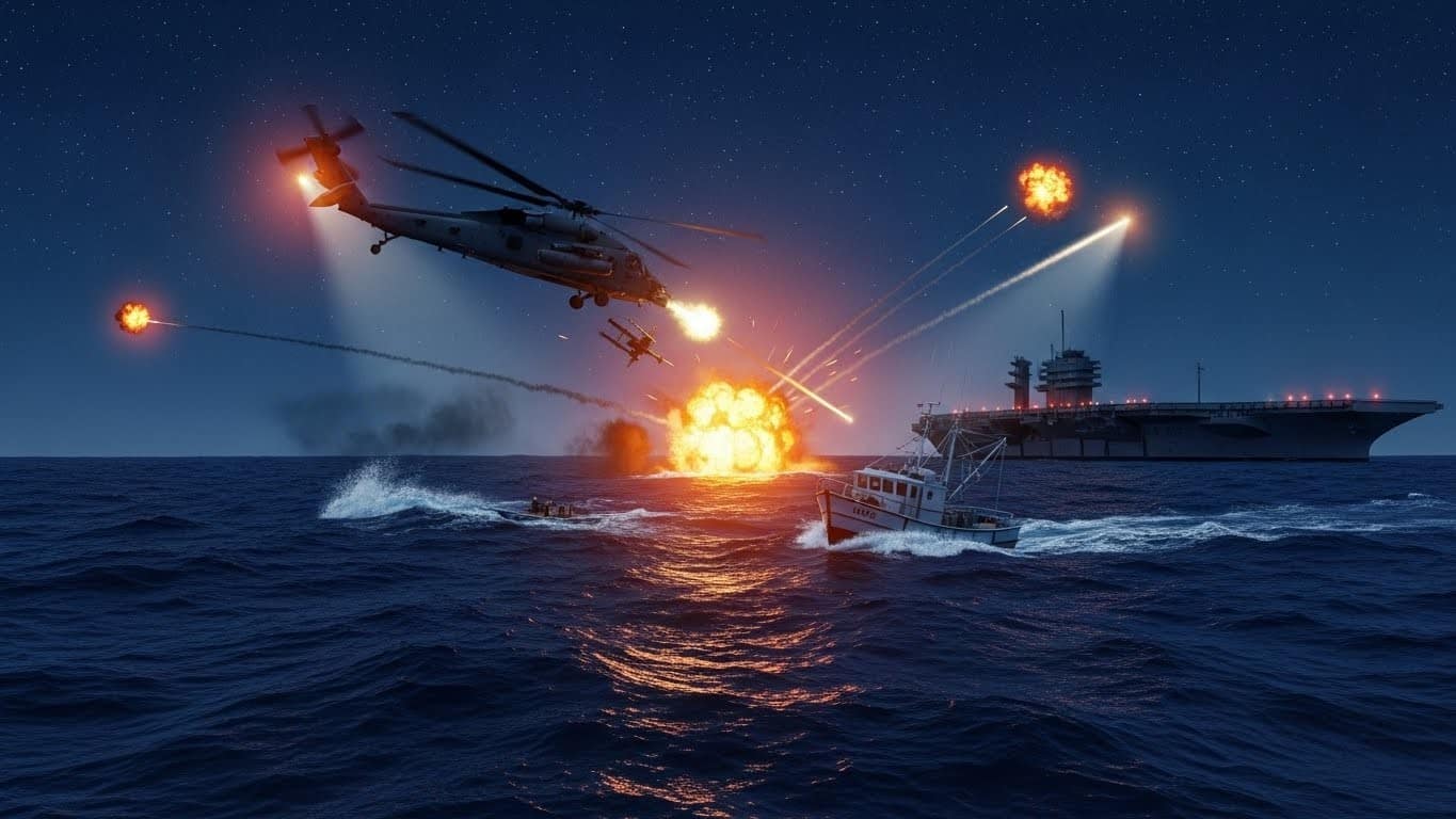 Découvrez les dernières frappes américaines contre des navires soupçonnés de narcotrafic dans le Pacifique, faisant 8 morts. Une opération controversée qui soulève des questions sur sa légalité et ses motivations réelles.