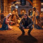 Fugitif Caché dans Crèche de Noël Géante en Italie