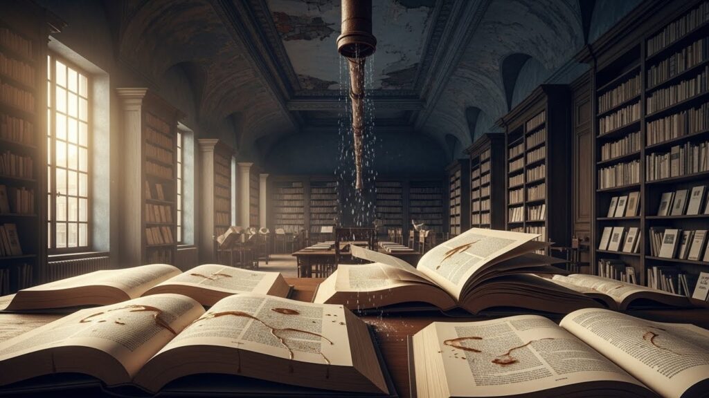 Fuite d&rsquo;Eau au Louvre : Des Livres d&rsquo;Égyptologie Trempés