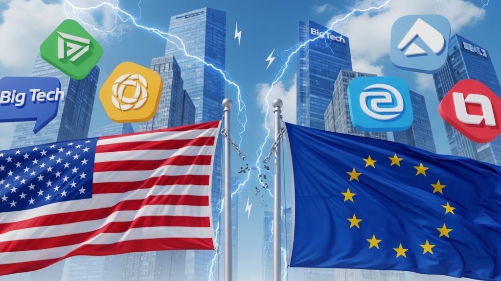 GAFAM : Washington Menace l&rsquo;UE de Représailles