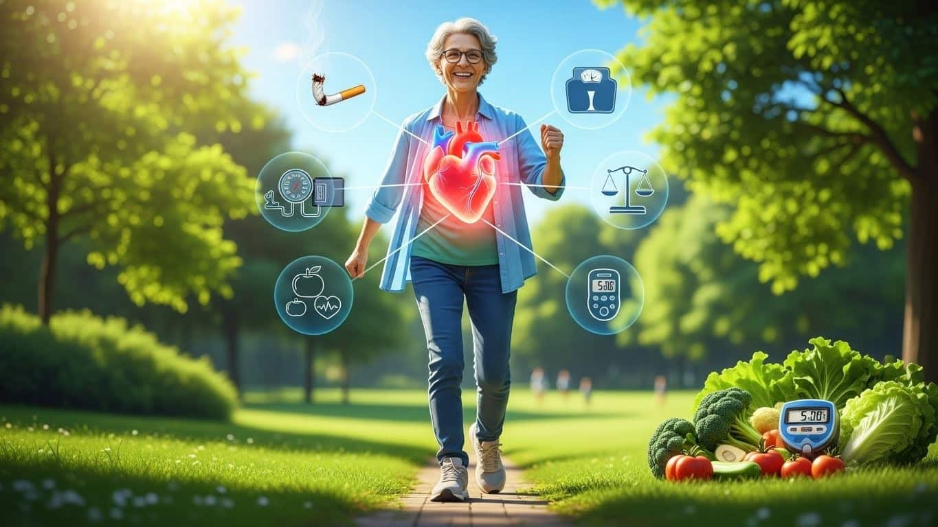 Découvrez comment éliminer hypertension, tabac, surpoids, cholestérol et diabète pourrait vous offrir jusqu'à 14 ans de vie en plus. Une étude massive le prouve : la prévention change tout !