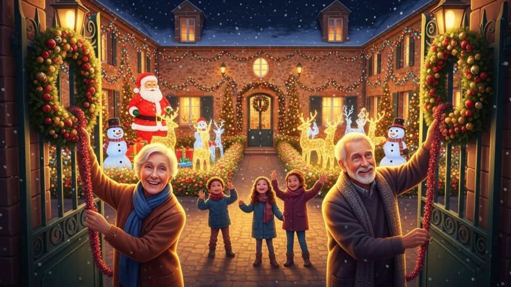 Générosité Noël : Un Jardin Illuminé Sauvé par la Solidarité